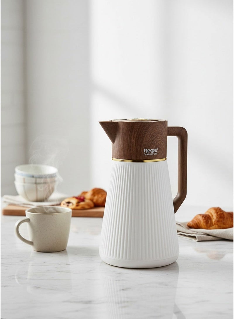 ريجال ترمس من ريجال حراري فاكيوم 1 لتر حافظ للحرارة والبرودة للمشروبات ١٢ ساعه 🌡 ٢٤ ساعه ❄️ - Image 3